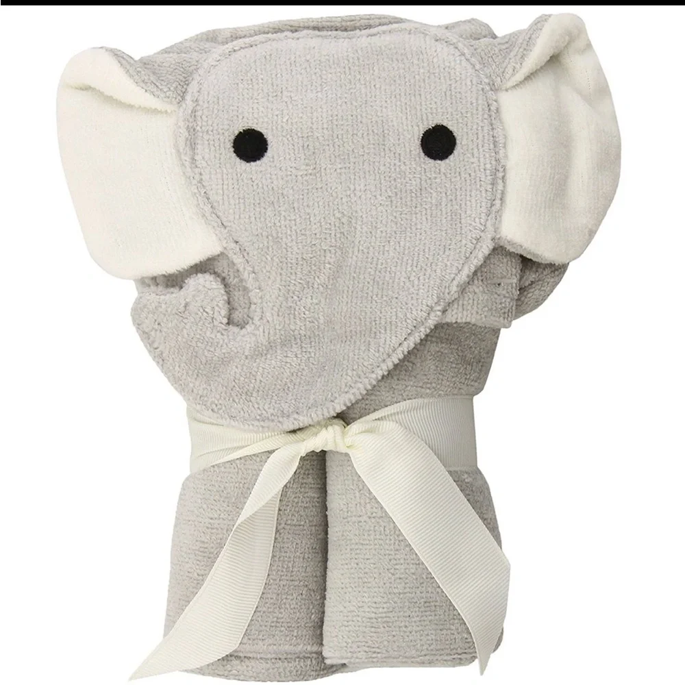 Adorable Elephant Hooded Baby Towel